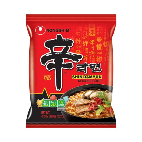Nongshim Shin Ramyun Noodles Soup 120gm Nongshim Shin Ramyun Noodles Soup 120gm